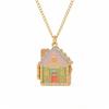 Elegant Openable Pendant Necklace Enamel Craft Opening Closing Necklace  Birthday Gift