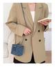 Bags for Women  New Korean Fashion Denim Chain Crossbody Bag Simple Versatile Single Shoulder Pack Mini Square Handbags
