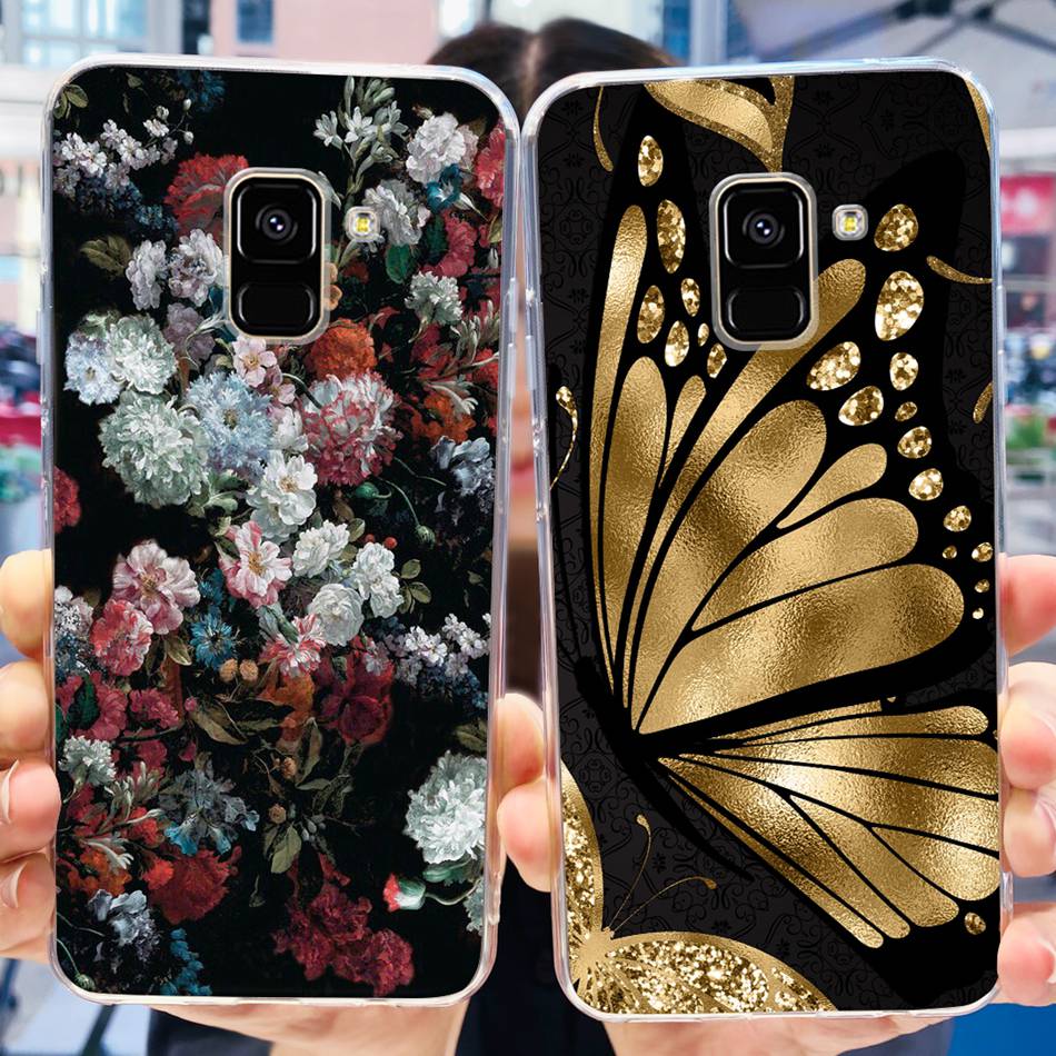 For Samsung Galaxy A8 (2018) / A8+ (2018) SM-A730F A530F Soft Silicone TPU Case For Samsung A 8 A8 Plus Cute Panda Cartoon Cases