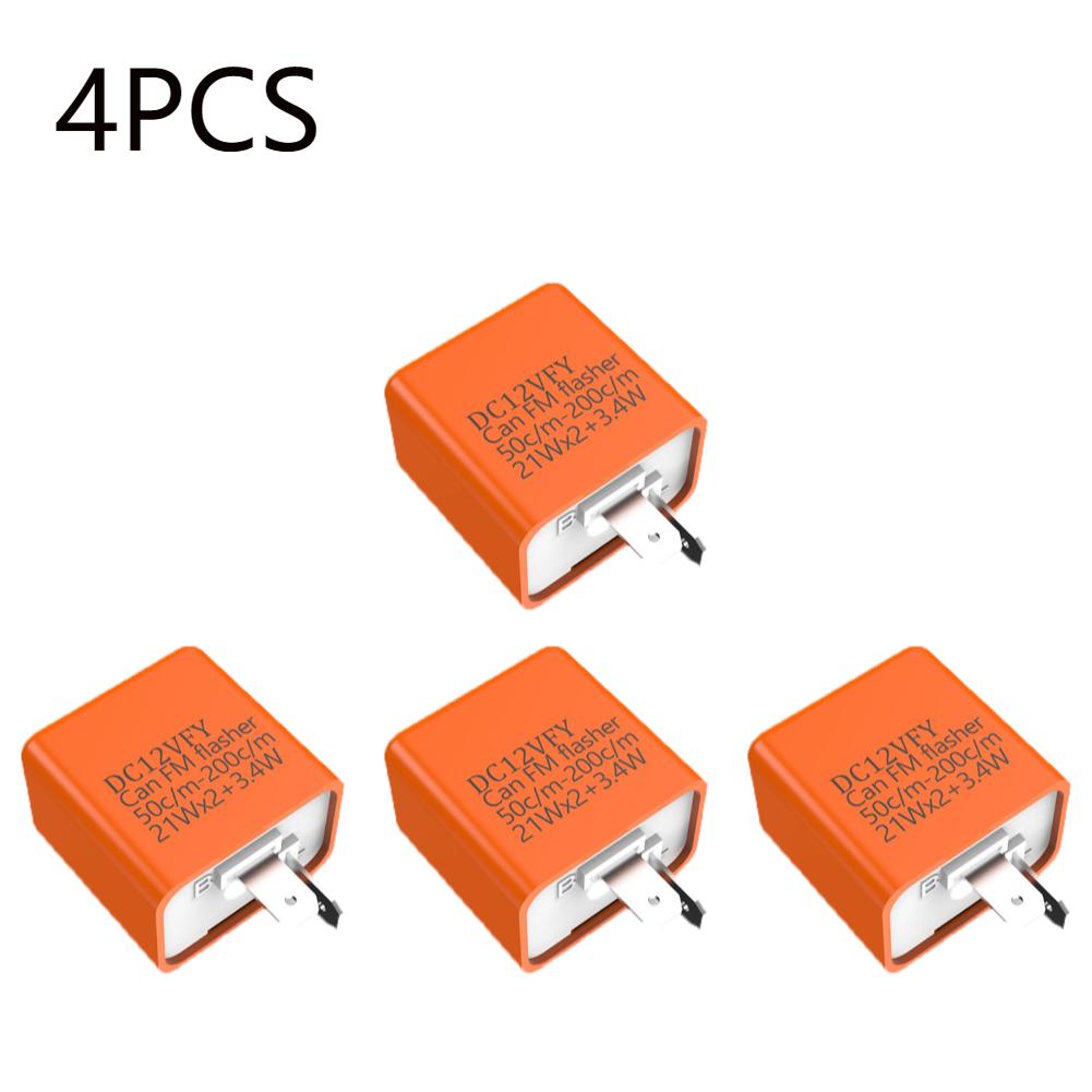 1-4pcs Motorcycle LED Flasher Relay DV 12V 3 Gear Turn Signal Indicator Fix Motorcycle Motorbike Flasher Multiple Protection