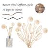 5/15 Stück 3mm Diffusorstäbchen Ersatzstäbchen DIY Handgemacht Wohnkultur Extra Dick Rattan Aromatherapie Diffusor Nachfüllstäbchen