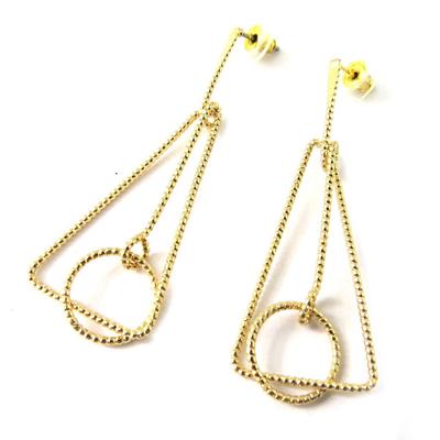 [N8322] - Designer-Ohrringe „Choreography“ in Gold (geometrisch)