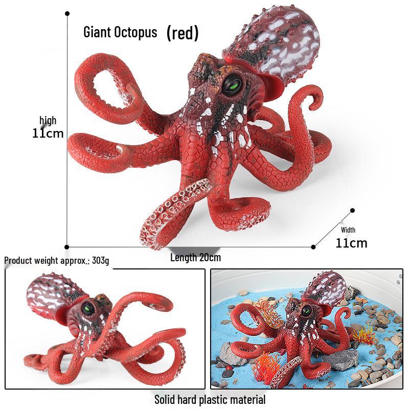 Ocean Wildlife Simulation Toy Set: Sea Turtle, Shark, Whale, Sea Lion, Tiger Shark, Manta Ray, Seal, Grouper.