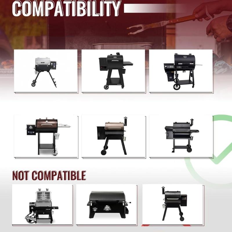 Edelstahl Pelletgrills Ersatzbrenner Heißstäbe Zünder Zubehör Grills Anzünder BBQ Zubehör
