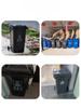 Large Capacity Outdoor Kitchen Waste Bin 240L with Wheels Commercially Used Restaurant And Household Garbage Can Recycling