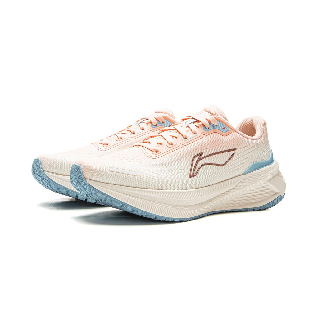 Li Ning MINE JUMP 3.0V2 Running Shoes Women's Low Top White Orange ARSV112-4