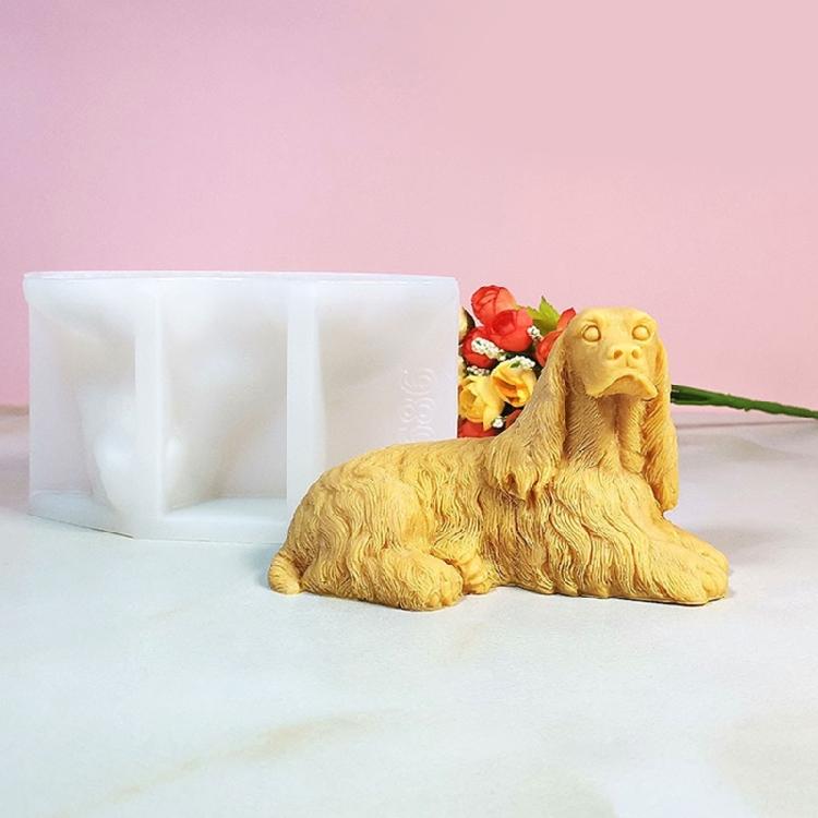 Silicone Animal Candle Mold for Table Decorations 3D Dog Shape Scented Candle Crafting Molds for Resin Wax Clay Project