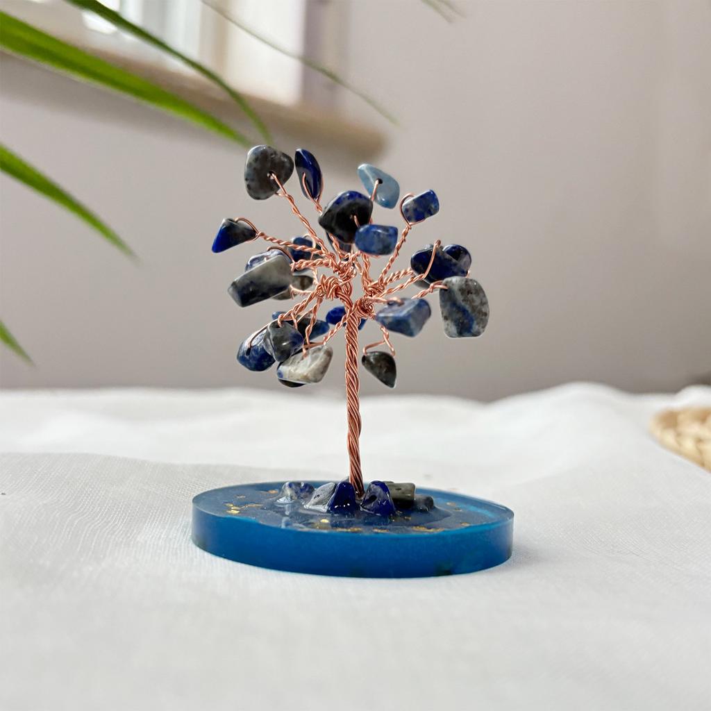 Home Decoration fortune transfer crystal fortune tree office desktop treasure bowl ornament crystal tree of life creative handicrafts