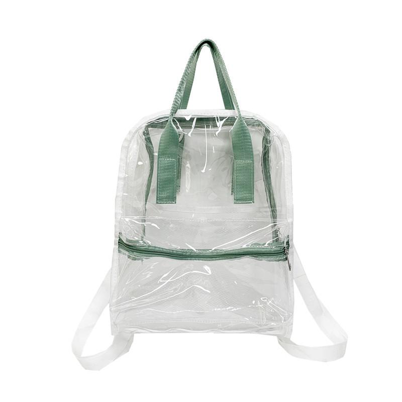 PVC transparent backpack PVC backpack PVC schoolbag Summer waterproof PVC beach bag