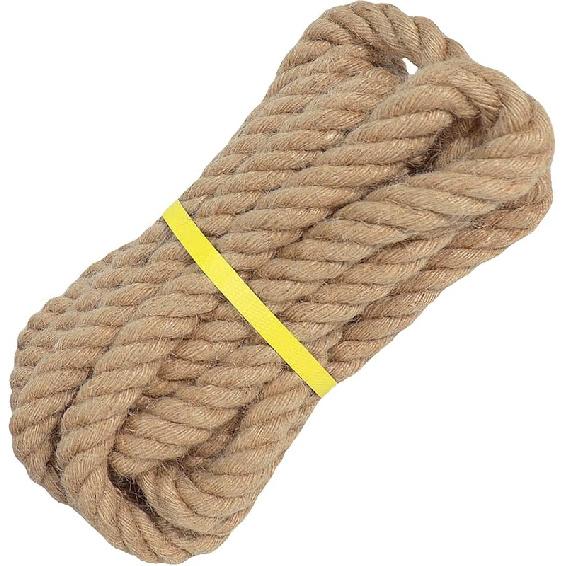 Витая Манильская веревка (1/2 дюйма x 100 футов) Джутовая веревка Натуральная пеньковая веревка для рукоделия, Когтеточка для кошек, DIY-проекты 1 in x 20 ft