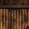 Bathroom Cabinet with Door Smoked Oak 31.5 x 33 x 190 cm