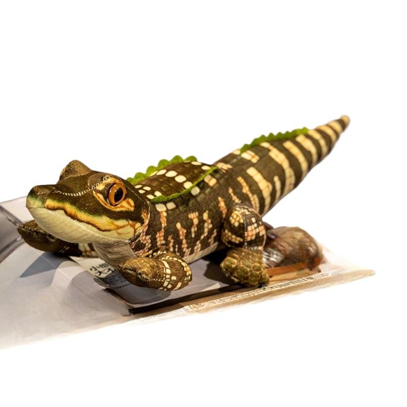 

Simulation Cute Long Crocodile Plush Doll Pillow Green Brown Realistic Reptile Plush Toy Home Decoration Birthday Gift for Boys about 50cm