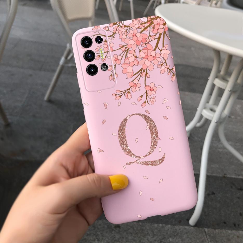 For Tecno Pova 2 Case LE7 LE7n Cute Crown Letters Back Cover Soft Silicone Phone Case For Tecno Pova 2 Pova2 Coque Bumper Fundas