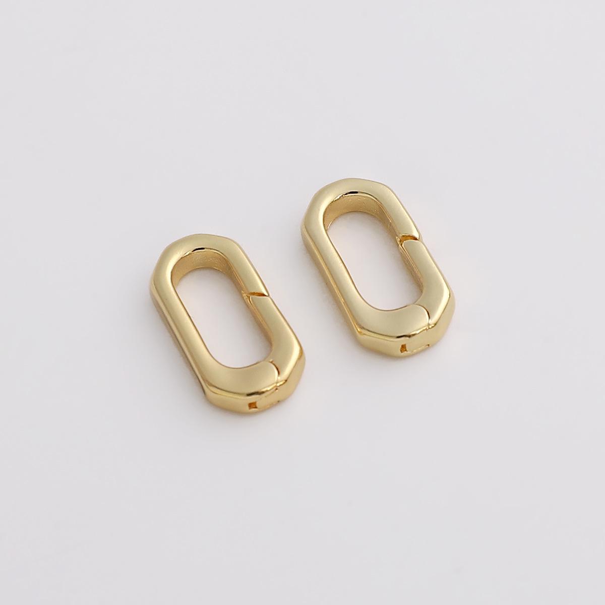 

Овальный замок-кольцо из золота 14 карат с заполнением для браслетов и ожерелий DIY