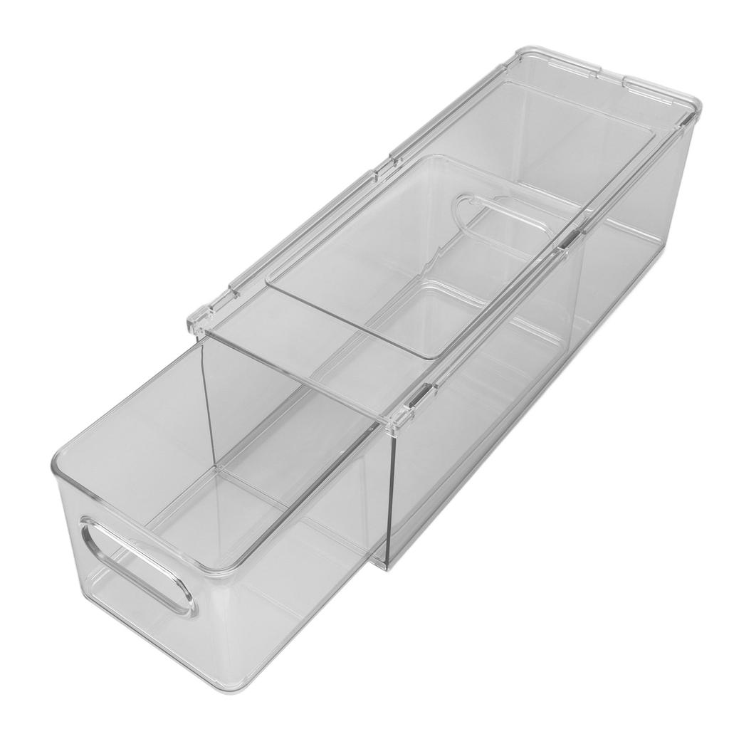 Drawer Storage Box Multifunctional Stackable Storage Container for Toothpaste Hairspray Soap Makeup