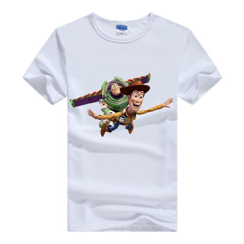 Casual Toy Story Tops White Clothing Short Sleeve Tees Plus Size Blouses Unisex Harajuku Aesthetic Kpop Y2K T-shirts