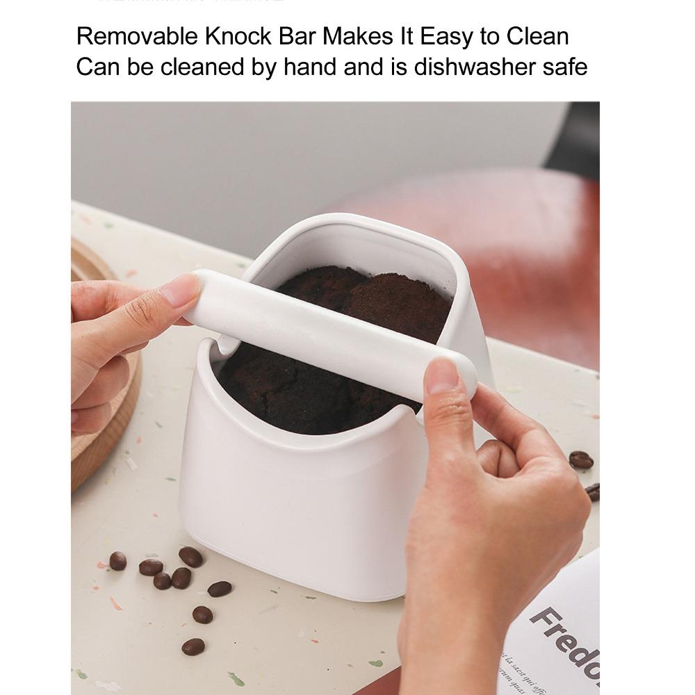 Removable Knock Bar Coffee Knock Bin Rubber Bar Espresso Grounds Container  Home Coffee Station
