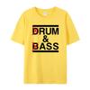 Morsom Drum & Bass / Rum & B-Ass Lovers Trommeslager Fritid Herre T-skjorte Klær Kvinner Bomull Kortermet T-skjorter Casual Vintage Topper