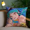 Urusei Yatsura Anime Game Pillow Case Anti-Dustmite Pillowcase Invisible Zipper Silky Short Plush Sofa Cushion Cover