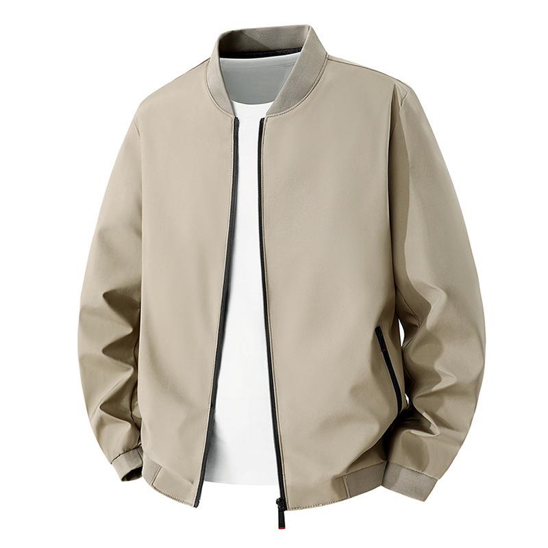 Men Baseball Jacket Lightweight Casual Coat Spring Autumn Thin Loose Outerwear Fashion Male Tops