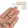 100pcs Premium Natural Wood Slices Christmas Series Unfinished Wooden Number Slices Durable Craft Material For naments
