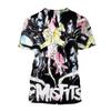 T-shirt Rock Band Misfits Estivi Teschio Stampato 3D Streetwear Uomo Donna Moda T-shirt a Maniche Corte T-shirt per Bambini Top Abbigliamento Uomo