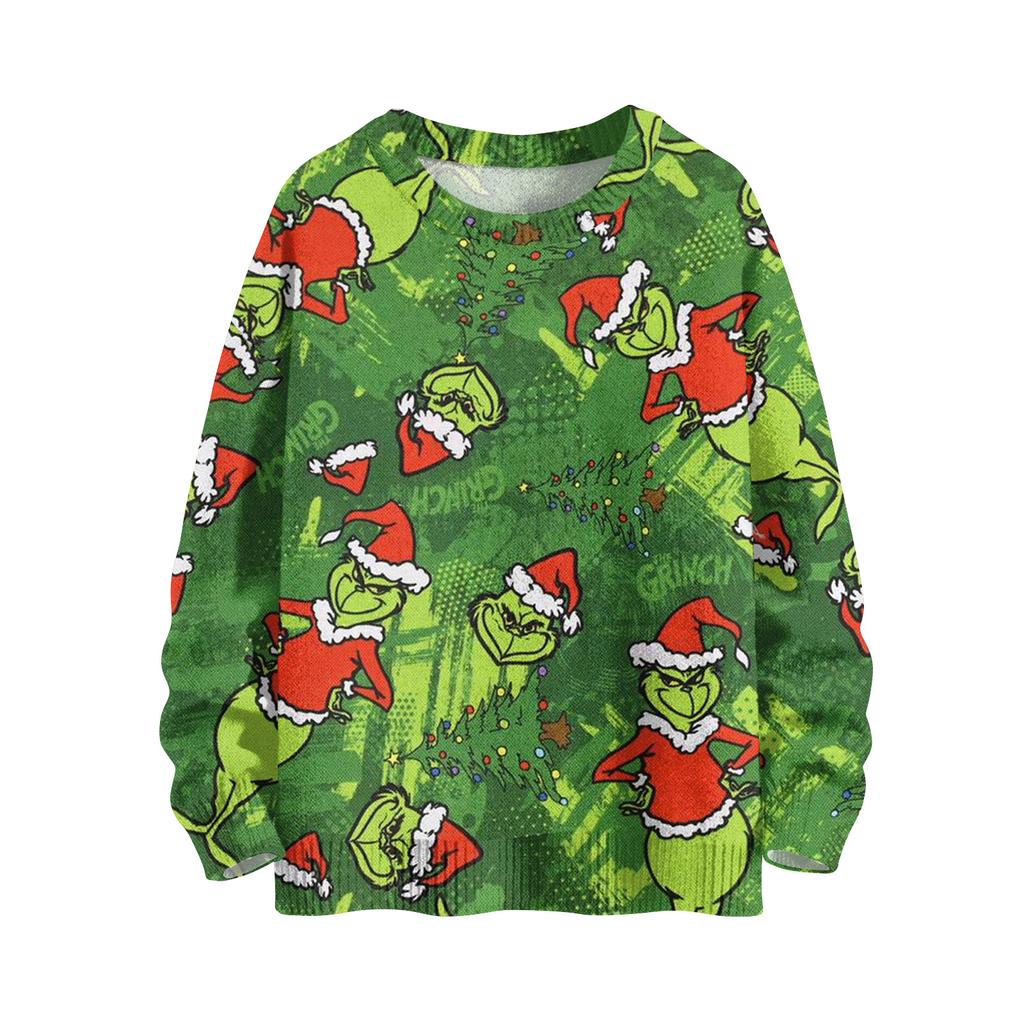 Christmas Sweatshirts For Women Knit Sweater Cute Shirt Fall Crewneck Pullover Tops