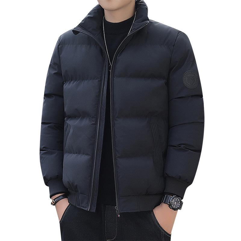 Brand Clearance Men's Thick Warm Cotton Jacket - Stand Collar Trendy Autumn/Winter Padded Outerwear