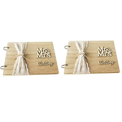 Rustic Wedding Guest Books Photo Album Present for Mr Mrs Beautiful Wedding Decoration Supplies for Birthday Party