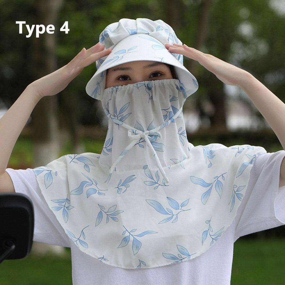 Full Face Neck Protection Sunscreen Cap Dust-proof Outdoor Sun Hat Outdoors Tea Picking Cap  Summer