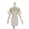 Anime Alien Stage Sua Cosplay Costume Women White Vintage Bowknot Singer Dress Halloween Party Suit