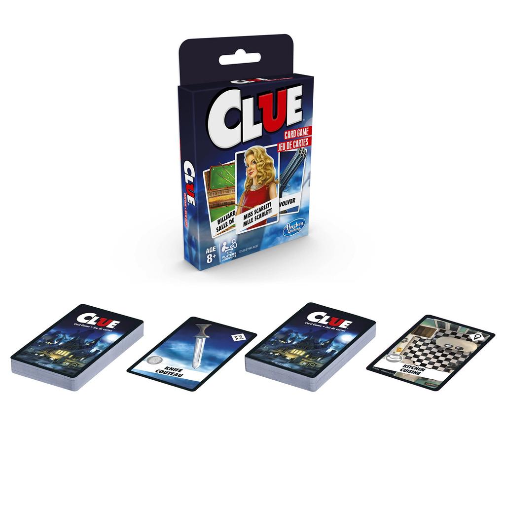 Clue Card Game for Kids Ages 8 Players Strategy Game & Up, 3-4