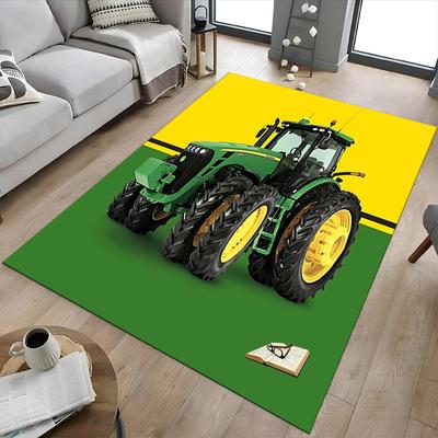 1 STuks tractor groen Antislip tapijt, geschikt voor Kantoor, slaapkameren speelkamers. Het kan ook worden gebruikt als bankvoetenbankhoes-W77