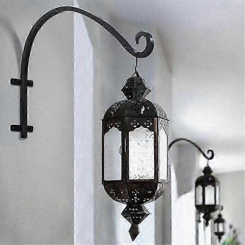 For 2pcs Heavy Duty Hanging Plant Bracket 16inch Outdoor Wall Curved Hanging Bracket For Hanging Flo 25-26s