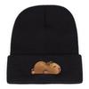 Capybara Knit Hat Hip Hop Caps Unisex Adult Hippie Beanie Hats Autumn Warm Soft Bonnet Hats
