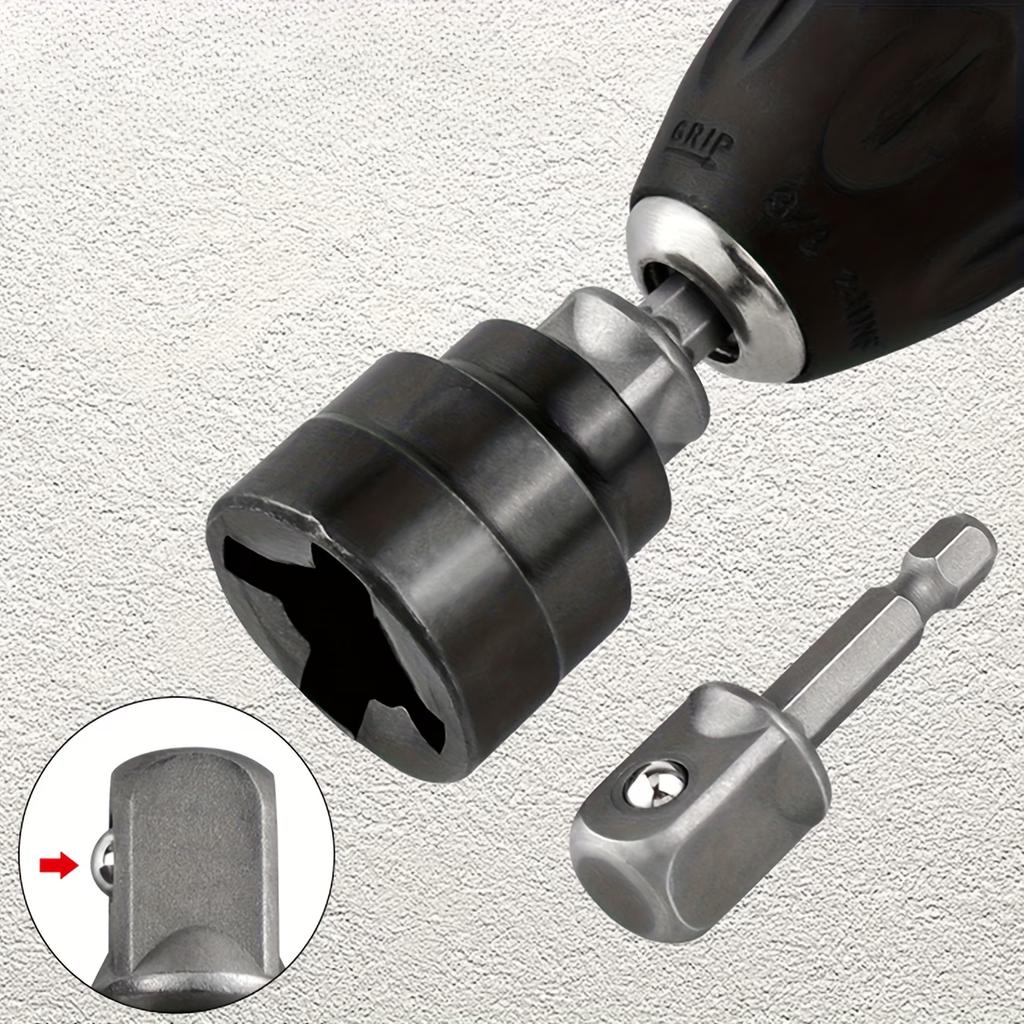 1SET Heavy-Duty Socket Wrench & Hex Screwdriver, Suitable for Household Maintenance, Automotive Tire Replacement, Garage Repairs