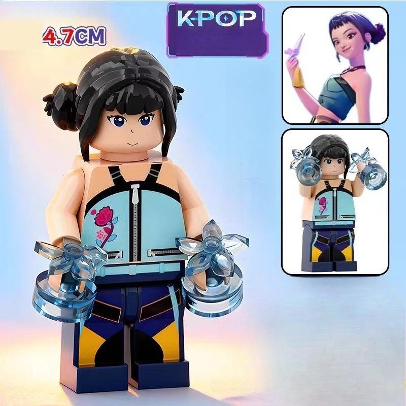 8 Stück Kpop Dämonenjäger Zusammenbau Bausteine, Rumi Mira Zoey Sussy Figuren Statuen, Sammlung für Mädchenfans Weihnachtsgeschenk