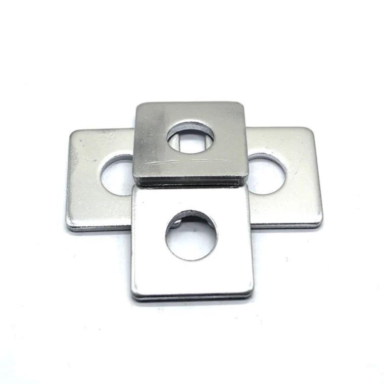 Heavy-Duty Galvanized Square Iron Washer for Curtain Wall 20/25/30/40/50