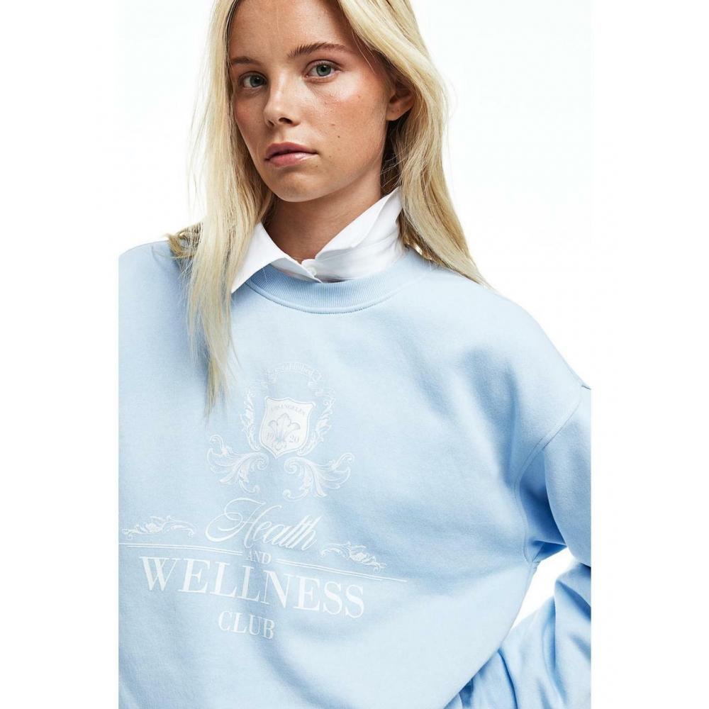

Толстовка H&M Design Голубая Wellness 1163095001