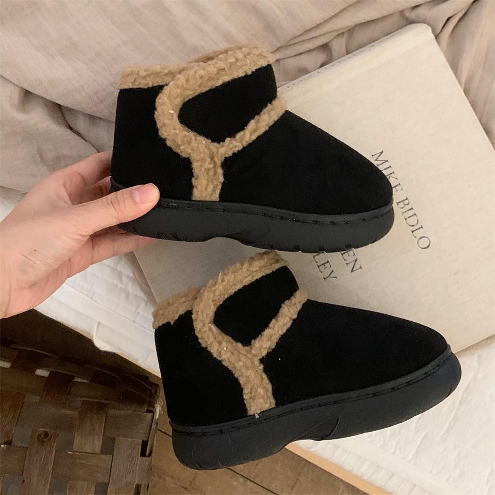 

Женские ботильоны, повседневные зимние сапоги из овечьей шерсти для женщин 2024 года, зимние сапоги для дома и улицы, теплые и пушистые, универсальные сапоги из хлопка 40