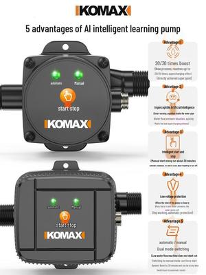 Automatic Self-Priming Booster Pump for Tap Water - Silent, Compact, Hot Water & Solar Compatible