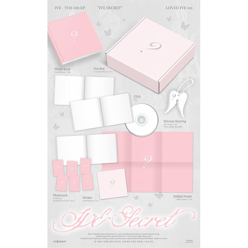 [הזמנה מוקדמת] IVE - מיני אלבום רביעי [IVE SECRET] סט (+הטבה מקוונת)