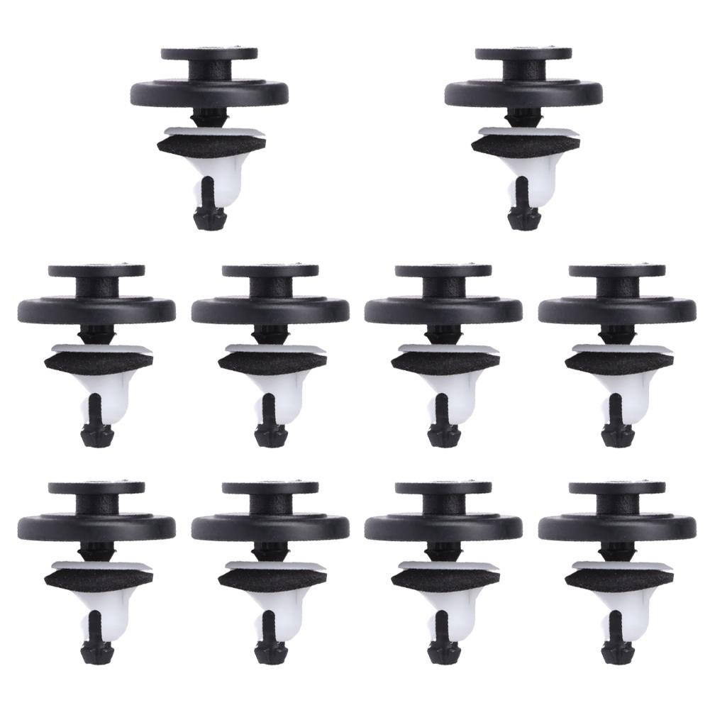 

10 шт. автомобильных зажимов для спойлера задней двери 91513-T6A-003 для Honda для Civic для CR-V HR-V зажим для спойлера задней двери молдинги отделка коричневый