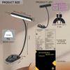 25 LED LED Reading Light 3 Colors Bookmark Lamp Portable Mini Book Light  Travel