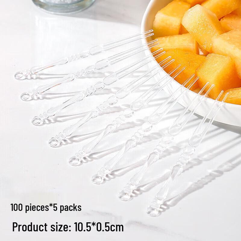 Youshu Disposable Transparent Dessert Forks