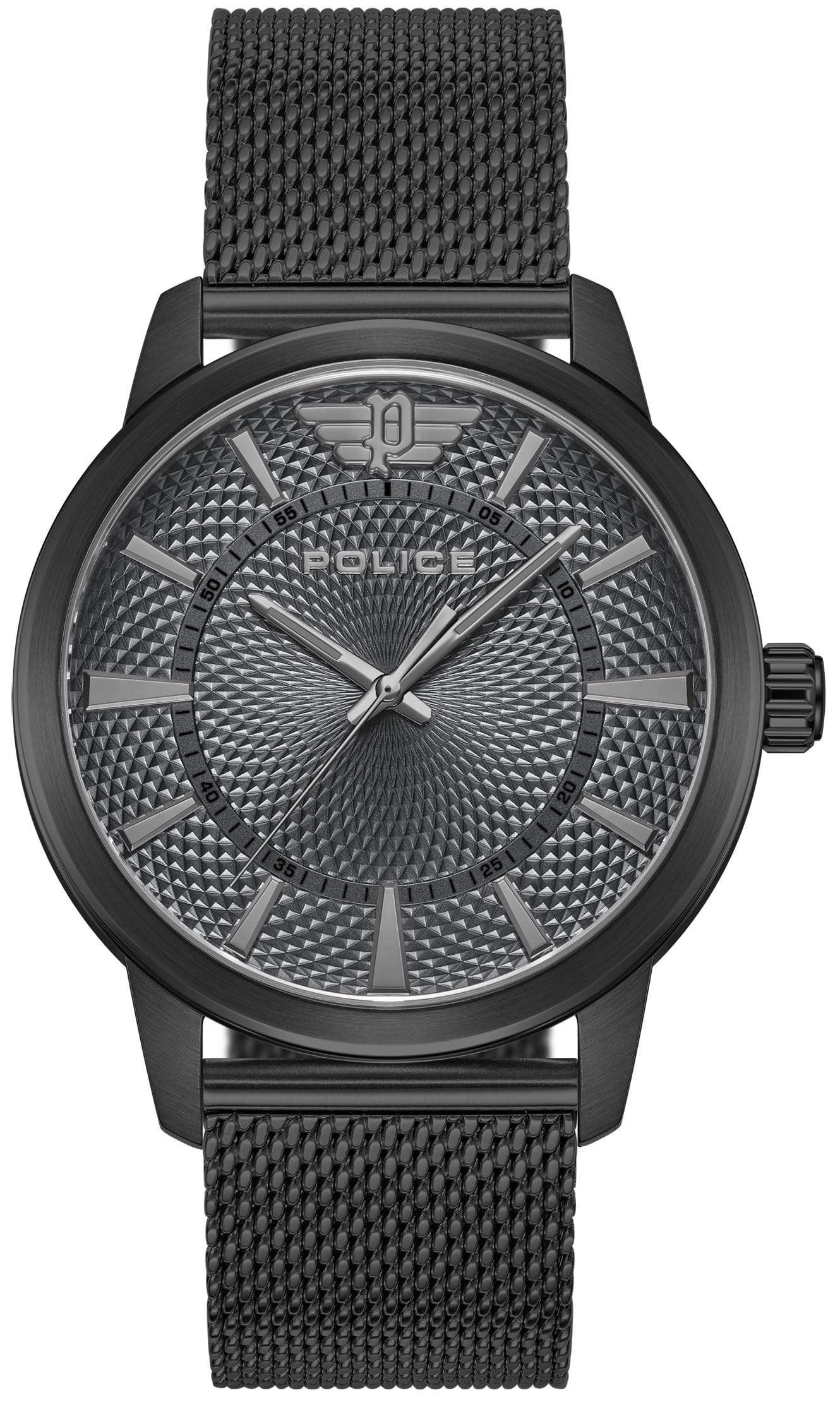 Watch RAHO Black Dial Stainless Steel Band PEWJG0005003 [POLICE][Authentic] Men s