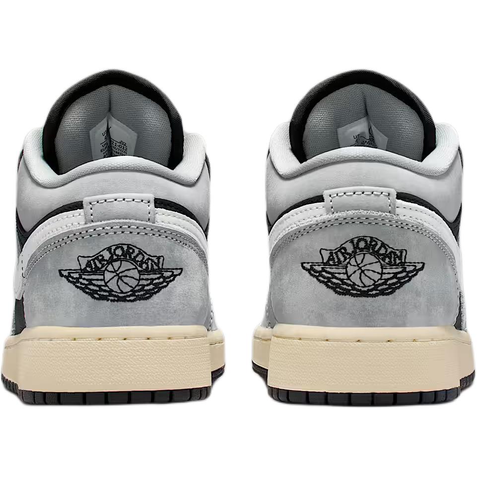 Jordan Air  1 Low SE Comfortable Versatile Low-Top Kids Sneakers Unisex Sneakers Black Gray HQ2021-012