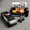 1/32 Tesla Police Cybertruck Trailer Off Road Pickup Truck Diecast Model Car Alloy Children's Toy RV Sound & Light Music Birthday Gift