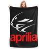 Flannel Throw Blanket Aprilias Italy Racing Logo Warm Plush Blankets Soft Bedspread for Bed Living Room Home Picnic Couch
