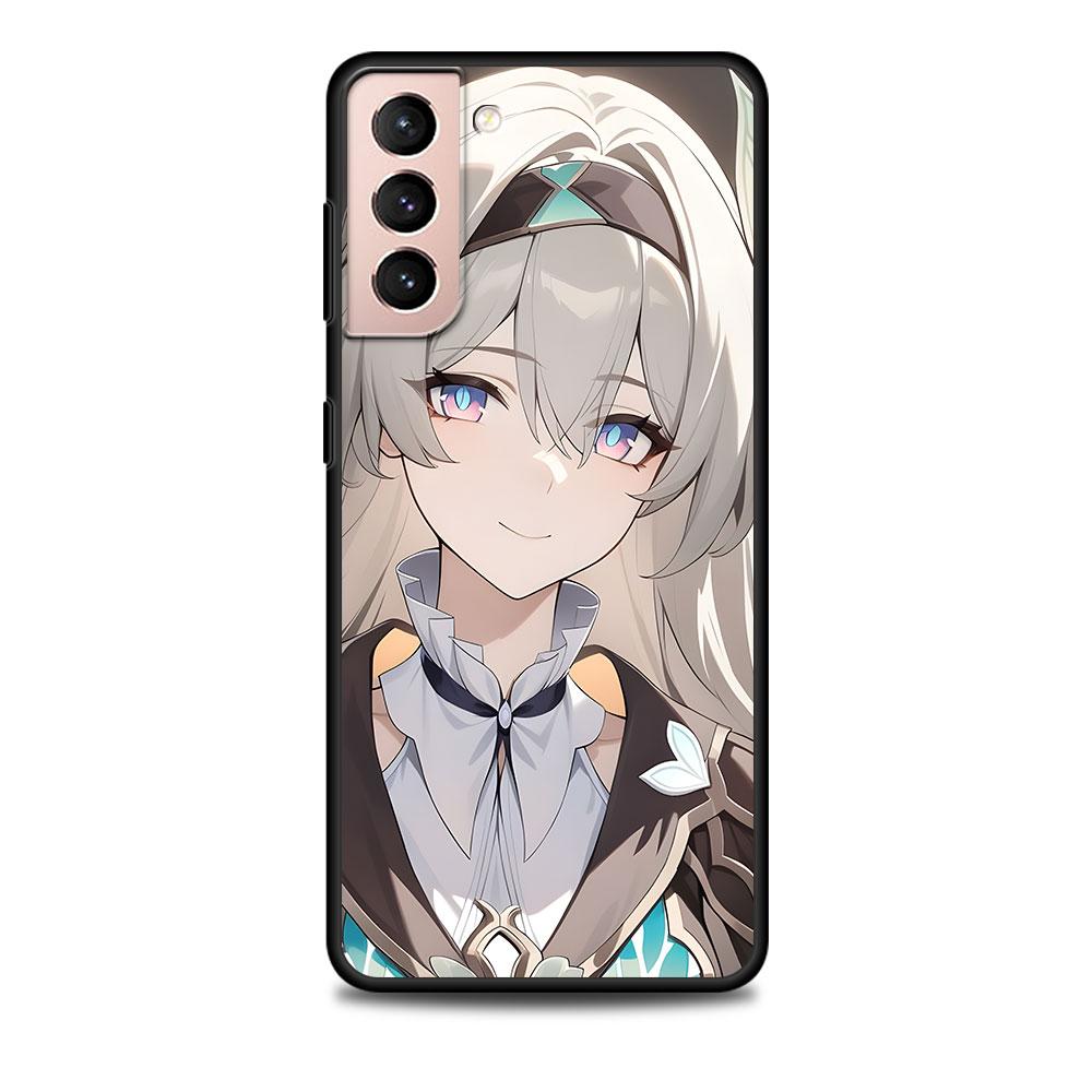 Pouzdro Firefly Honkai Star Rail pro Samsung Galaxy S23 S21 S22 S20 FE S9 S10 S24 Ultra S10e S9 Plus Měkký černý TPU kryt na telefon